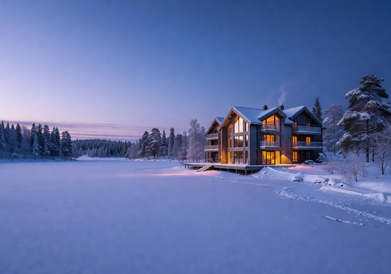 Arctic Crown Resort lakeside Finnish luxury hotel