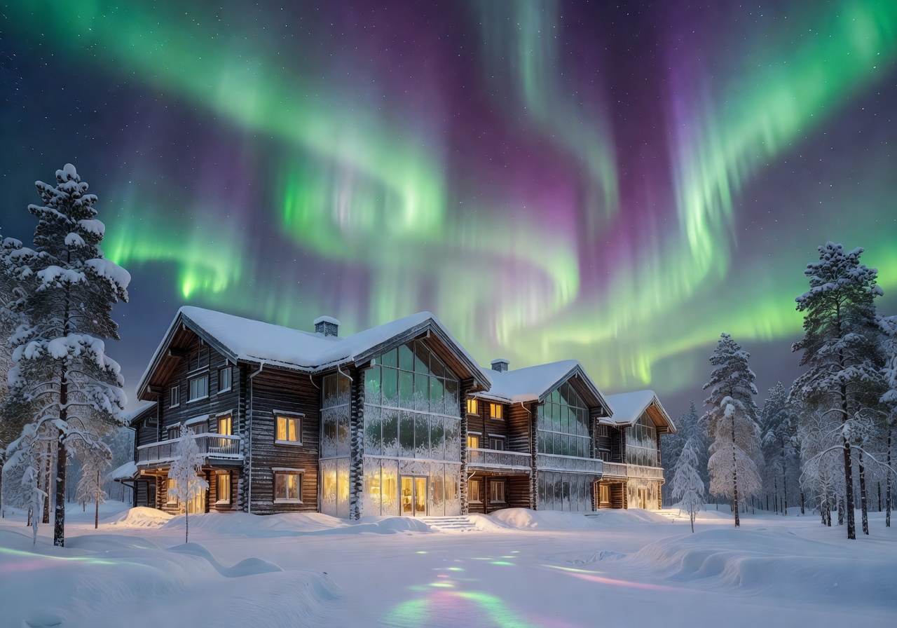 Northern Lights Grand Arctic Lapland luxury hotel
